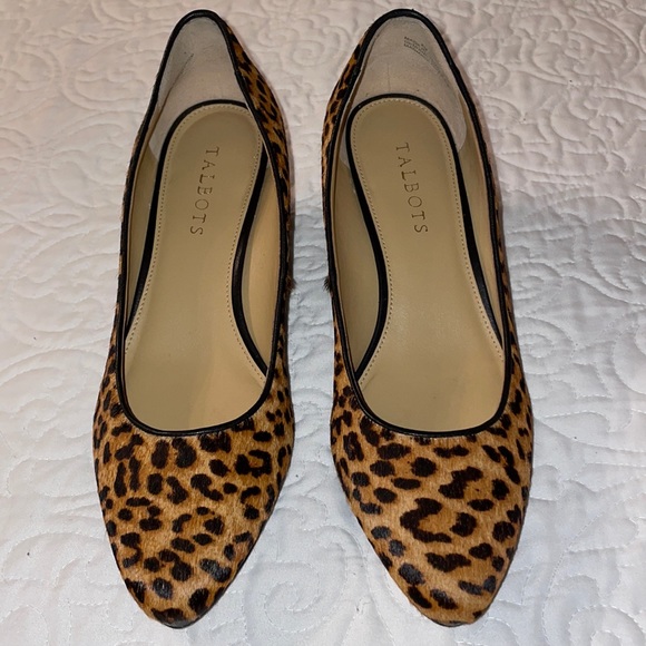 Talbots size 8M Laney wedges calf hair - Picture 7 of 17